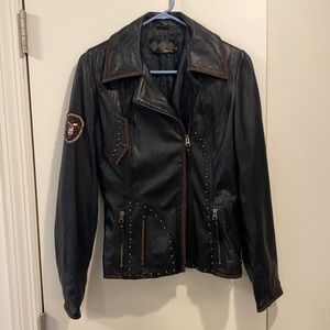 Italian monte catini leather jacket